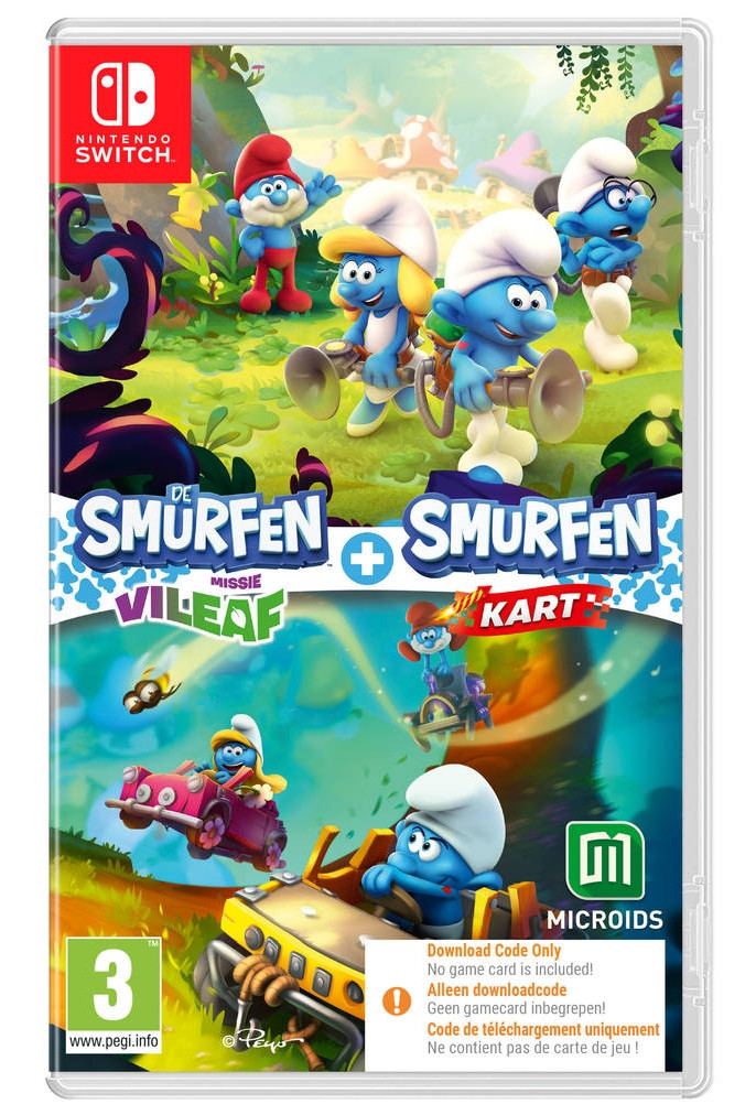 De Smurfen Missie Vileaf + Smurfen Kart (Code in a Box) - Nintendo Switch
