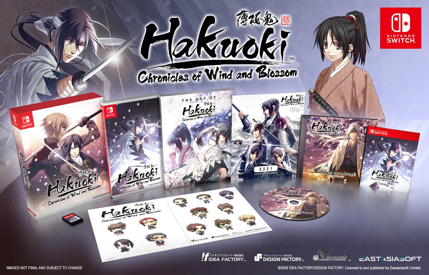 Hakuoki Chronicles of Wind and Blossom Limited Edition - Nintendo Switch