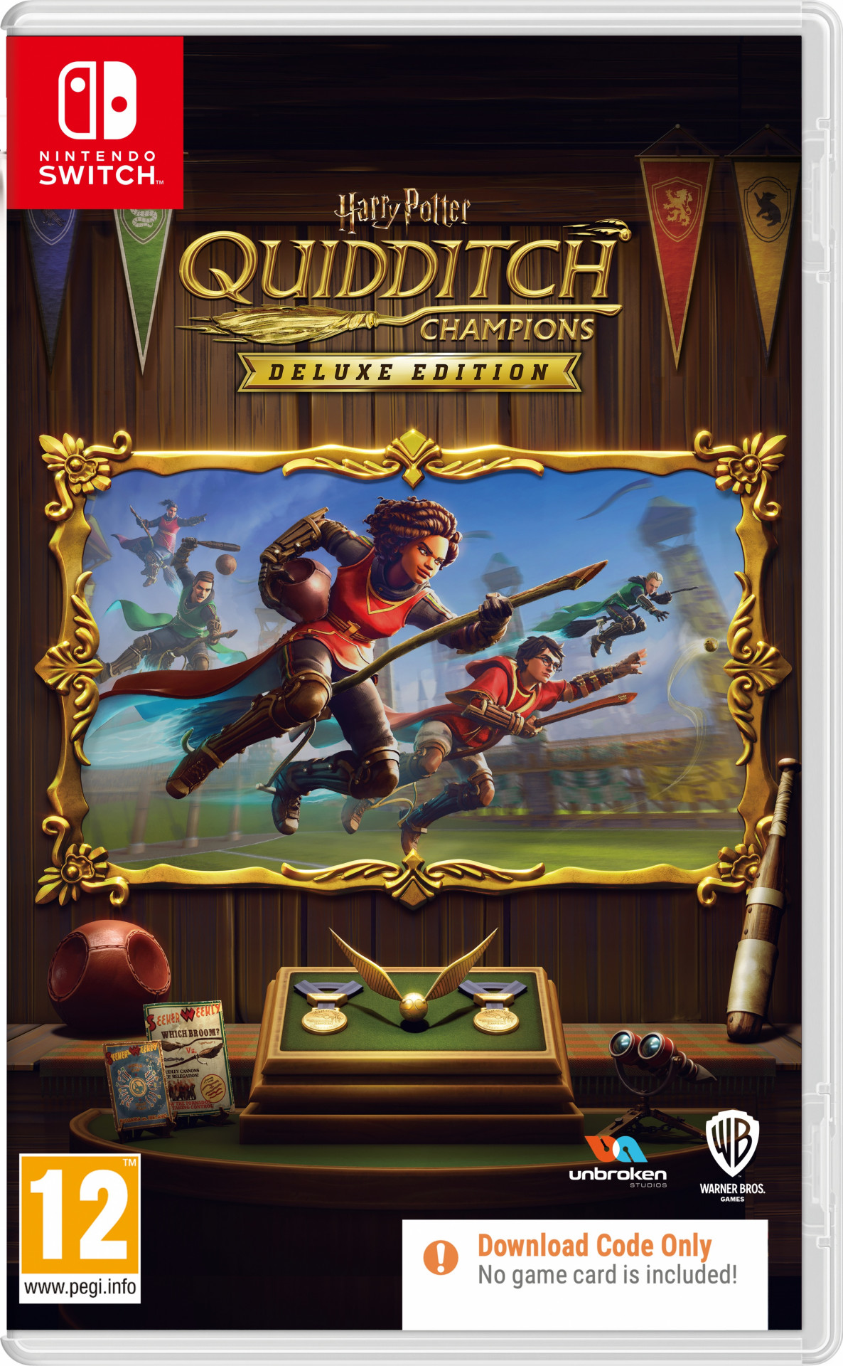 Harry Potter Quidditch Champions - Deluxe Edition (code in a box)(schade aan doos) - Nintendo Switch