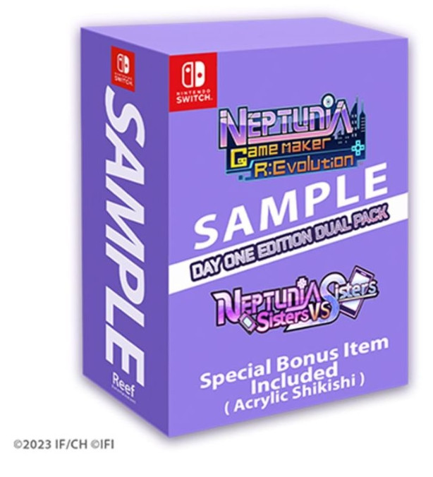 Hyperdimension Neptunia GameMaker R:Evolution & Sisters VS Sisters Day One Edition Double Pack Plus - Nintendo Switch