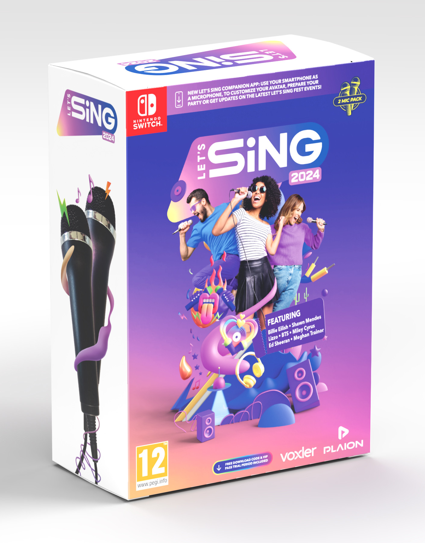 Let's Sing 2024 + 2 Microphones - Nintendo Switch