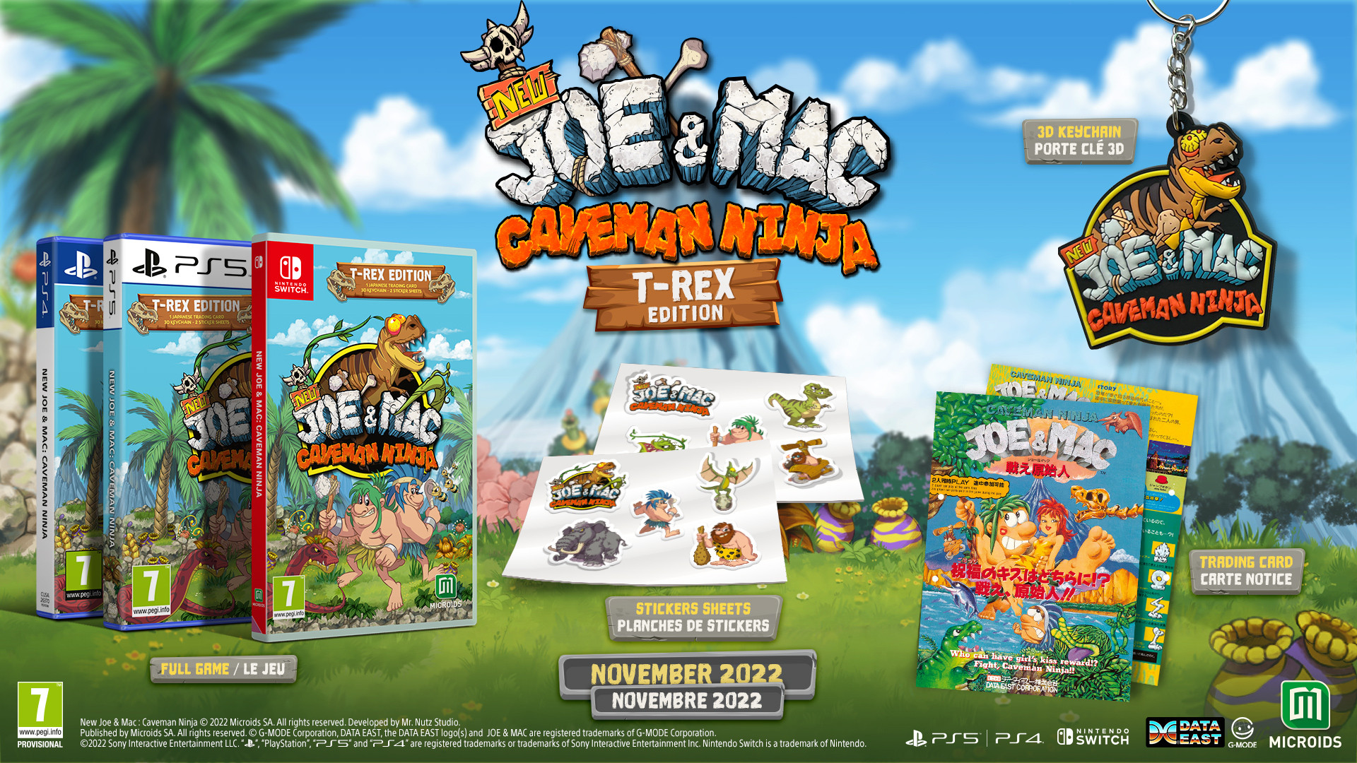 New Joe & Mac Caveman Ninja - T-Rex Edition - PlayStation 5