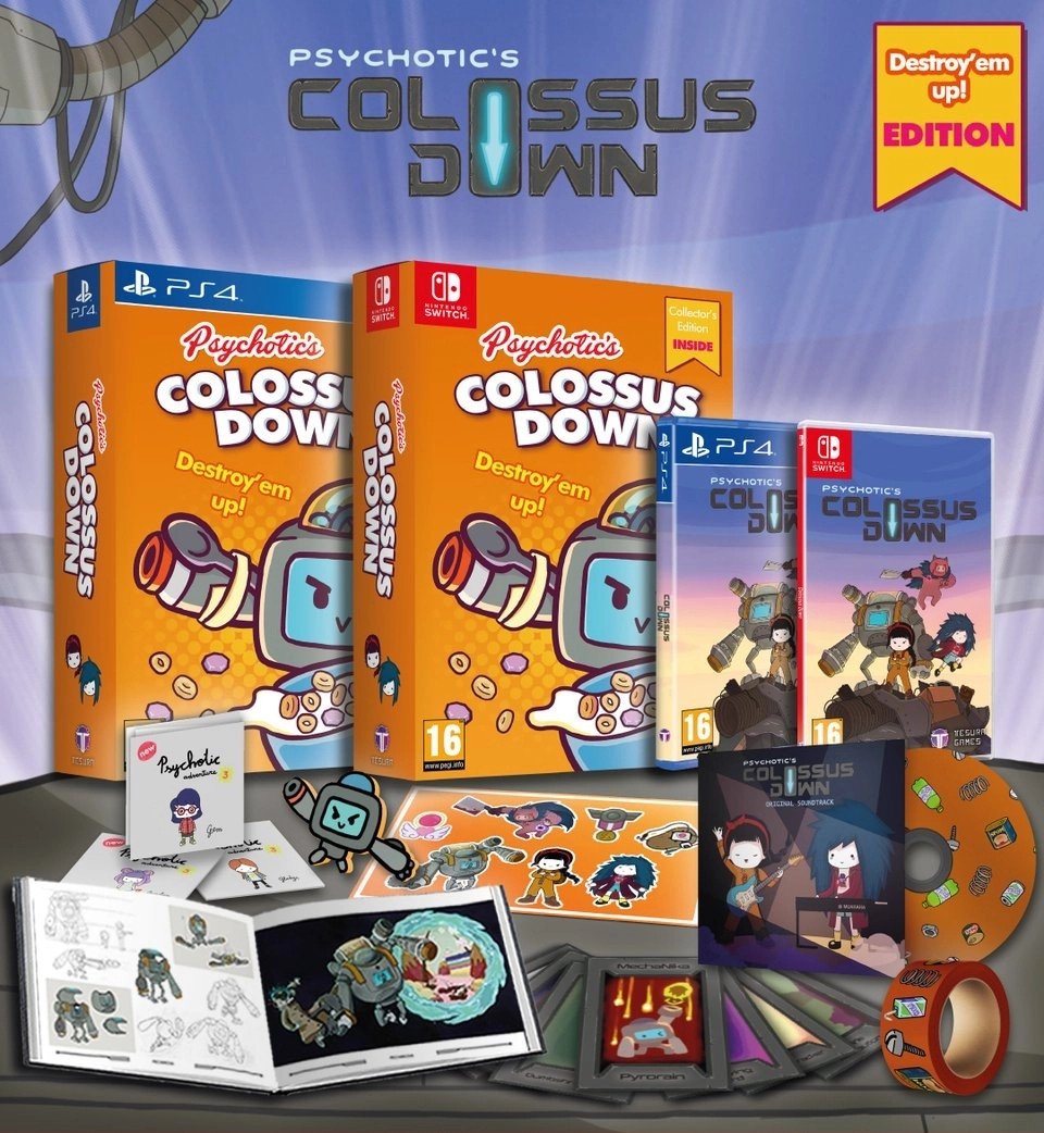 Psychotic's Colossus Down Destroy Em Up Edition - Nintendo Switch
