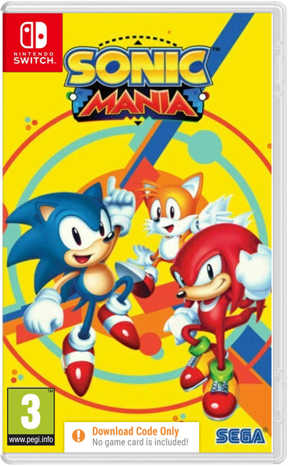 Sonic Mania (Code in a Box) - Nintendo Switch