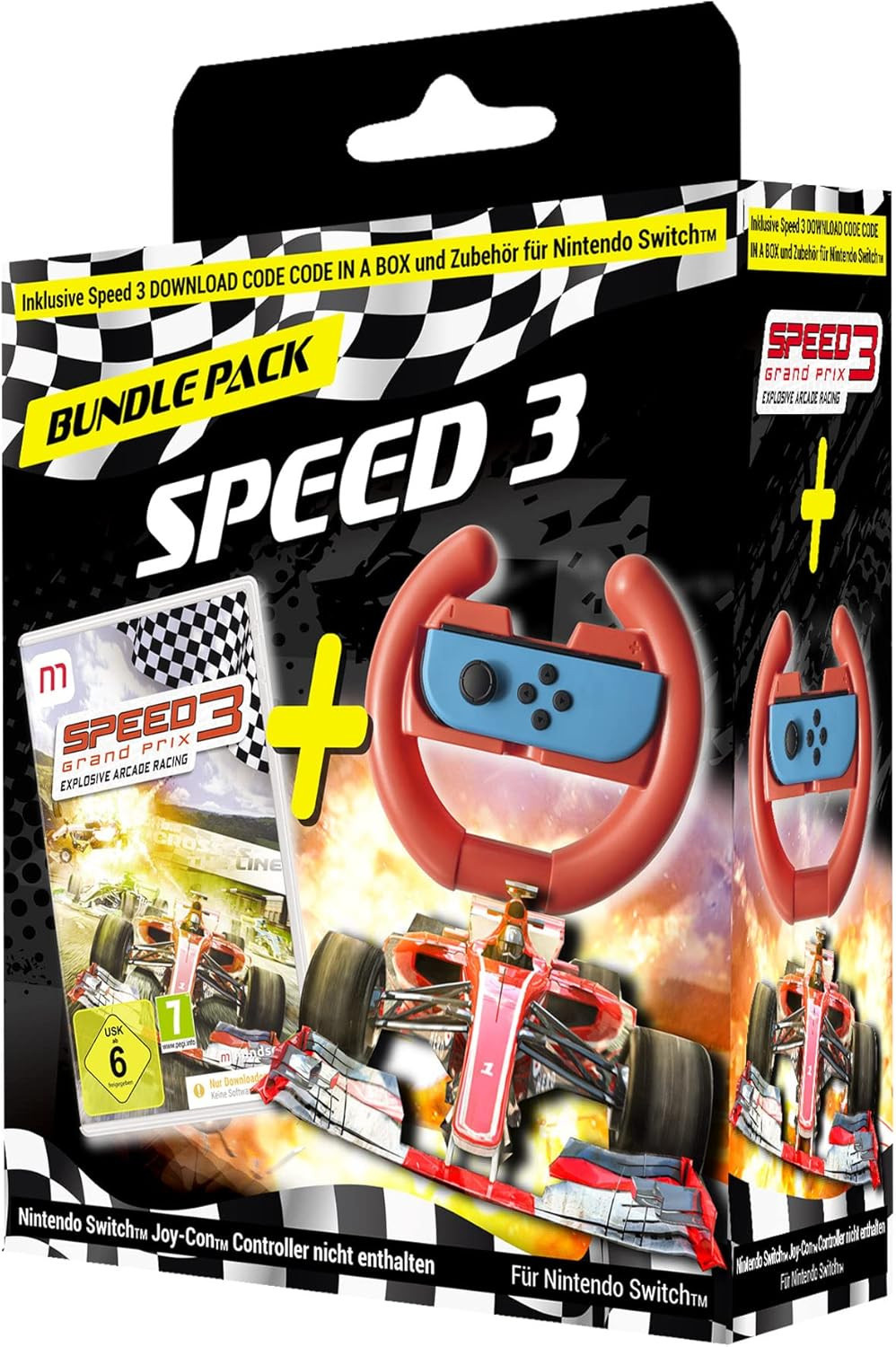 Speed 3 GP + Racing Wheel Bundle Pack - Nintendo Switch