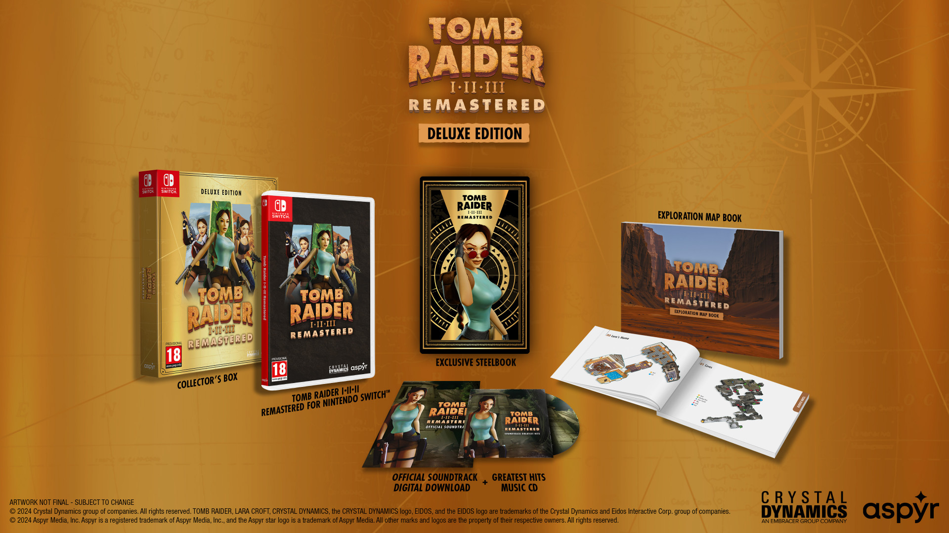 Tomb Raider I-III Remastered Starring Lara Croft: Deluxe Edition (schade aan doos)