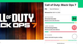 Black Ops 7 zakt door de grond met schokkend lage Metacritic score!