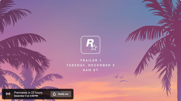 Chaos bij de countdown: Overweldigende menigten kamperen online voor de première van de GTA 6 trailer