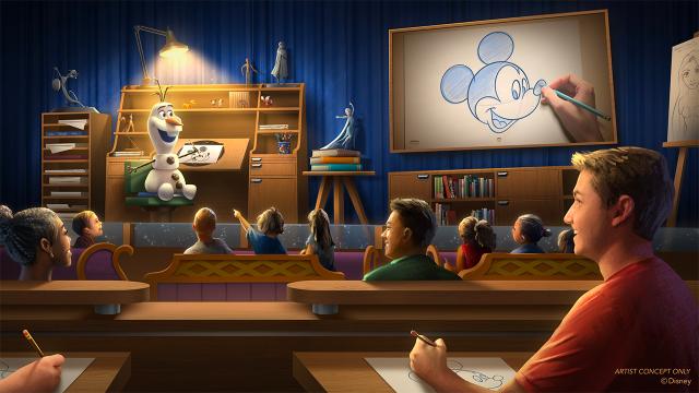 Ontdek de geheime tekenskills van Olaf op Disney Animation Event 