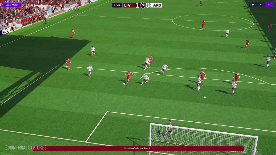 Football Manager 26 match engine onthuld lijkt net de oude FIFA 