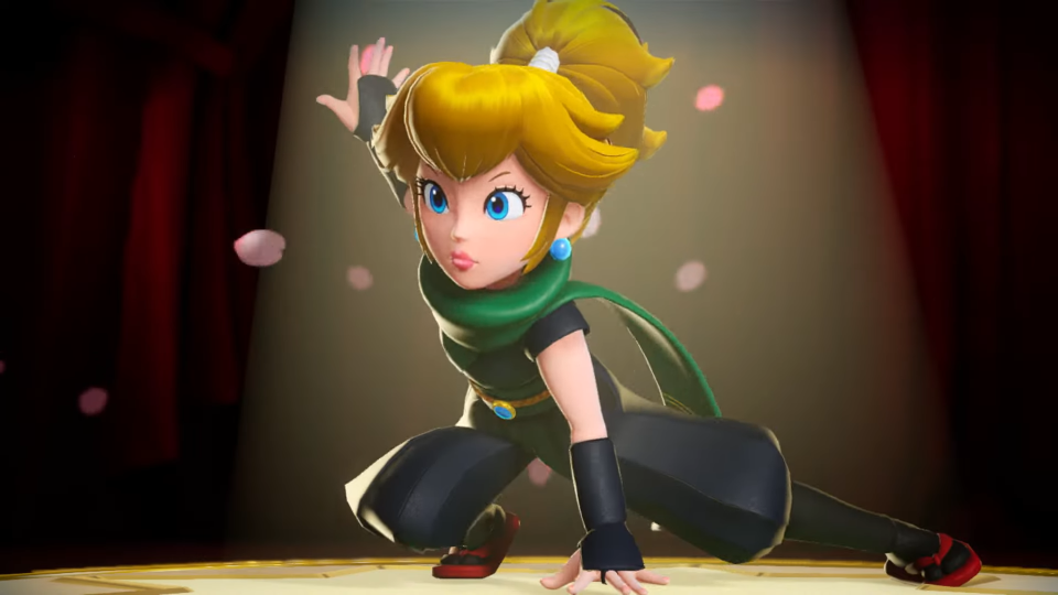 Prinses Peach verandert in een ninja in de laatste Showtime trailer