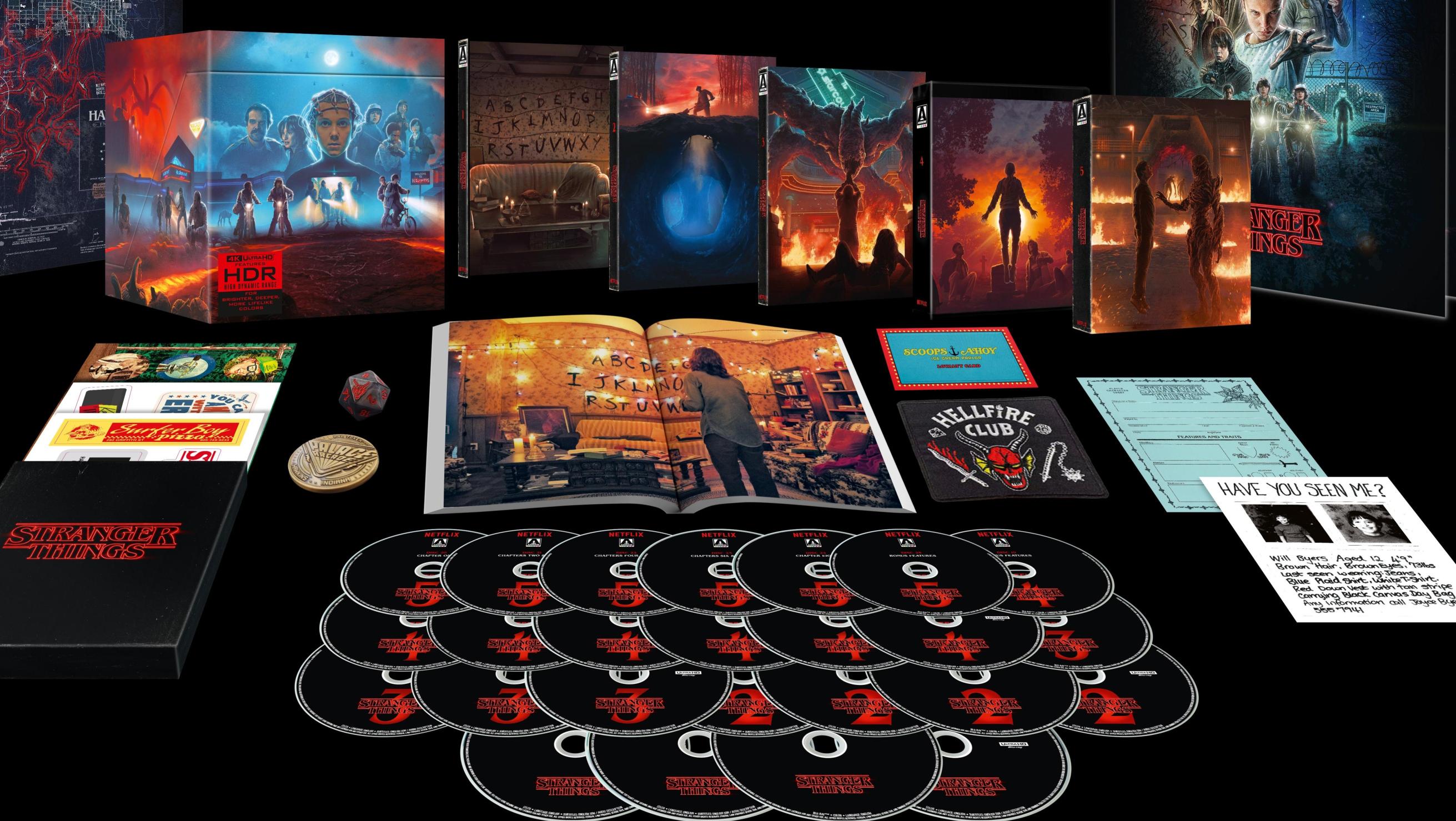 Stranger Things fans hebben deze epische 25-disc Blu-Ray set met D20 dobbelstenen nodig!