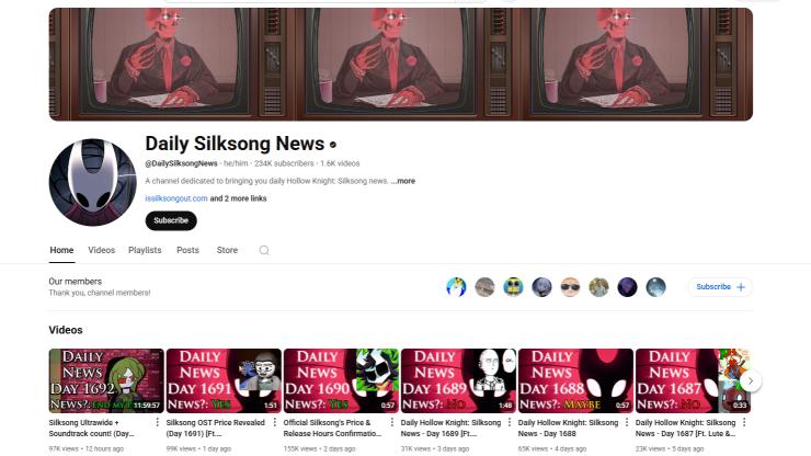 Superfan beëindigt na 1.693 dagen zijn Silksong nieuwsavontuur! 