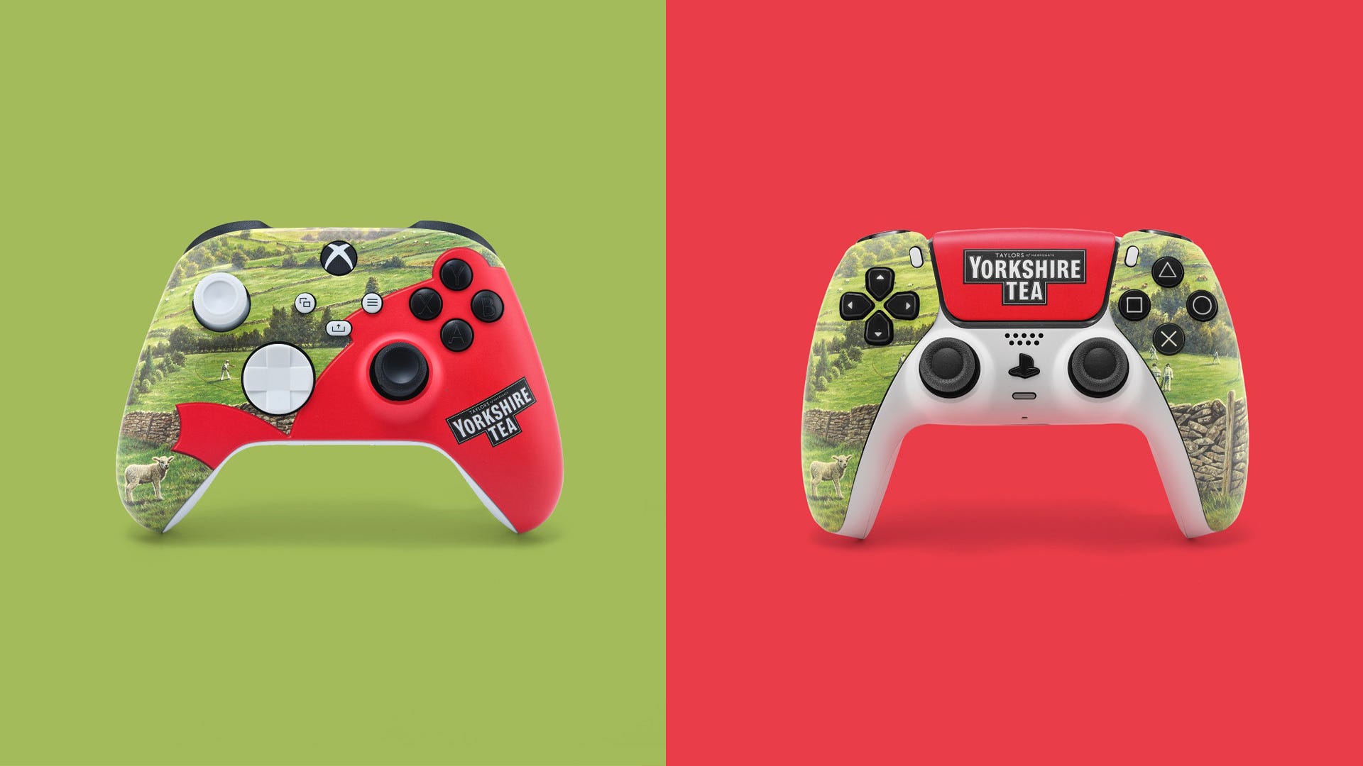 Zweer Trouw aan Yorkshire Tea met deze Exclusieve £150 PlayStation en Xbox Controllers