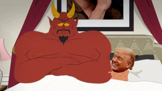Zal South Park eindelijk de bizarre geheimen van Satan en Trumps butt baby onthullen