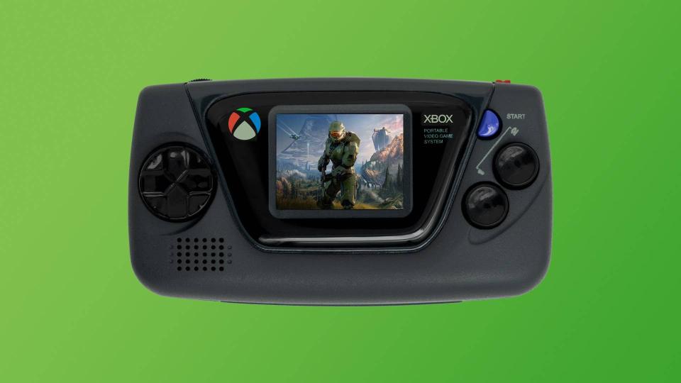 Xbox handheld op de achtergrond terwijl Microsoft de focus legt op draagbare apparaten