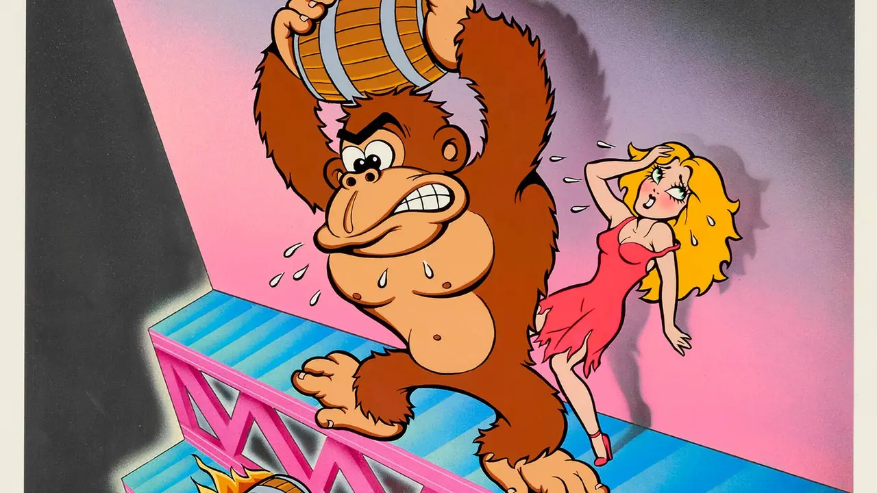 Donkey Kong-poster uit 1981 verkoopt voor $329.400 en breekt videogamekunstrecord