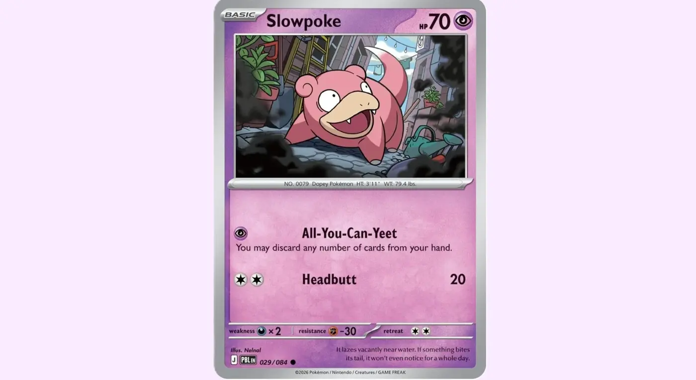 Ontdek de nieuwe Slowpoke-kaart in de Pokémon Trading Card Game