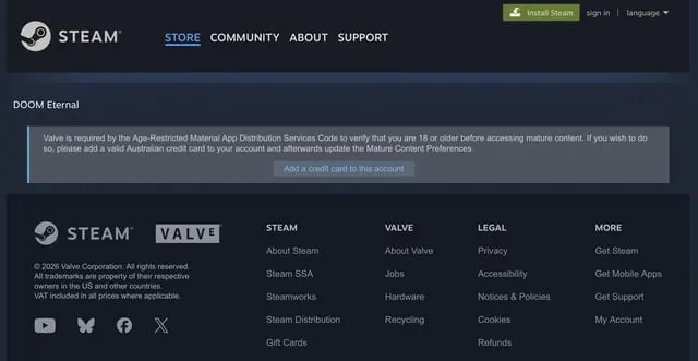 Steam's Leeftijdsverificatie: Wat Betekent Dit voor Australische Spelers?